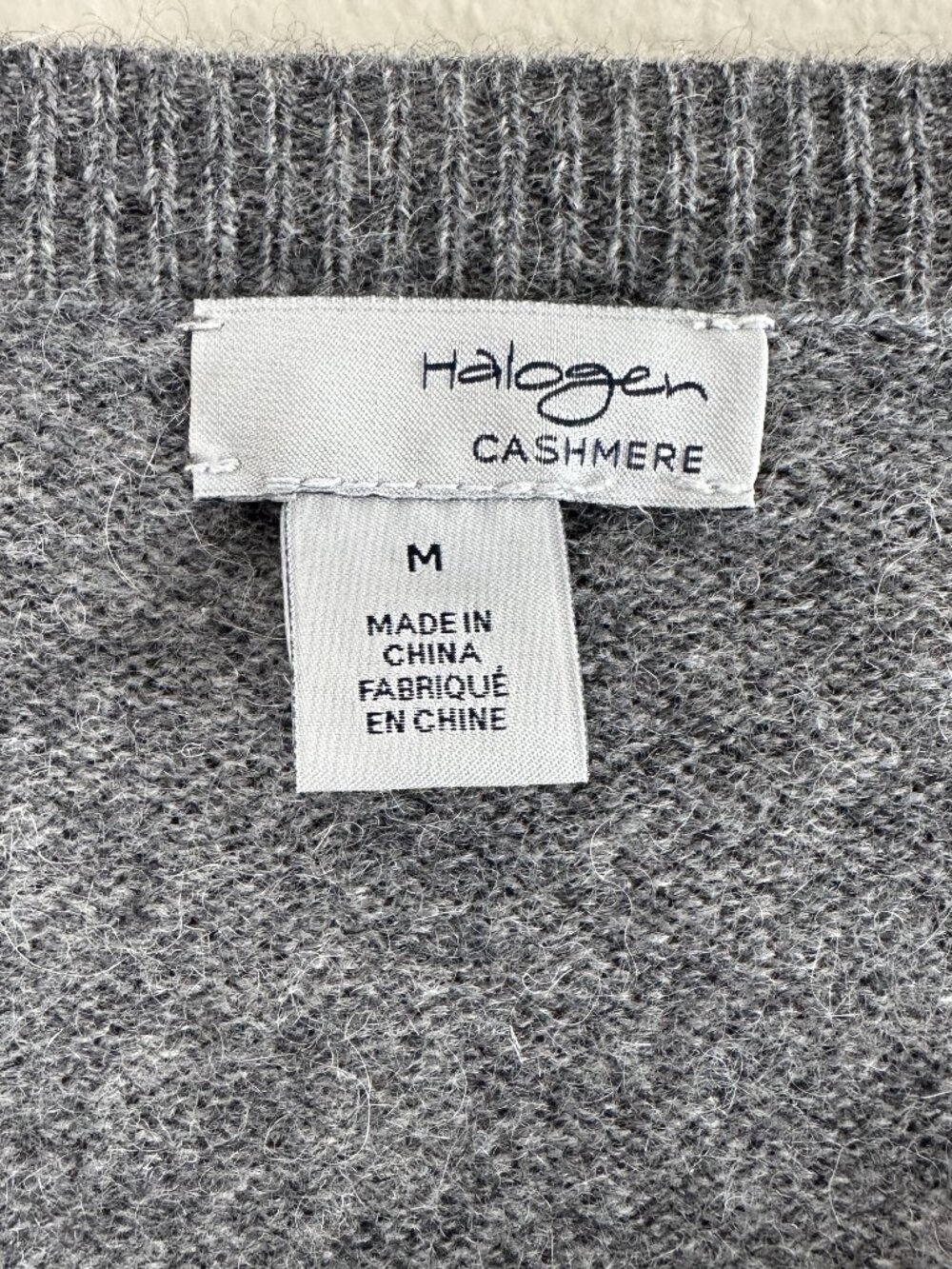 Halogen Cashmere Beaded Eyes and Hearts Sweater, M, Grey Art to Wear Novelty - Picture 4 of 7